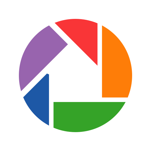Communication, internet, logo, picasa, technology, video, website icon