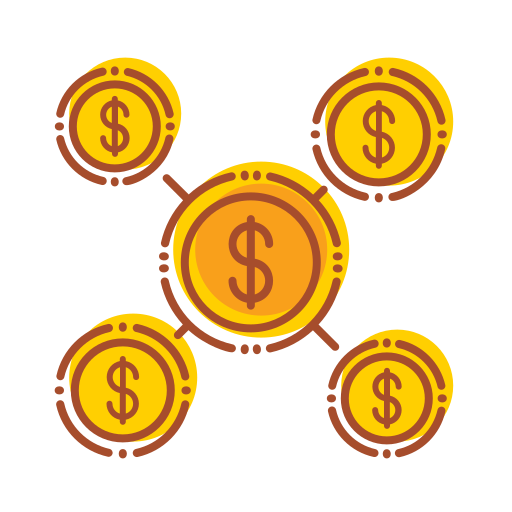 Bank, crowdfunding, financial, internet, technology icon