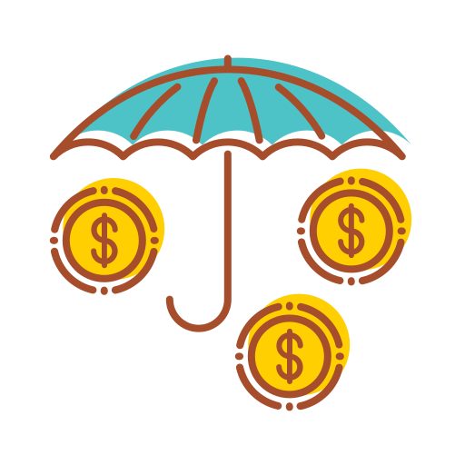Bank, financial, insurance, internet, technology icon
