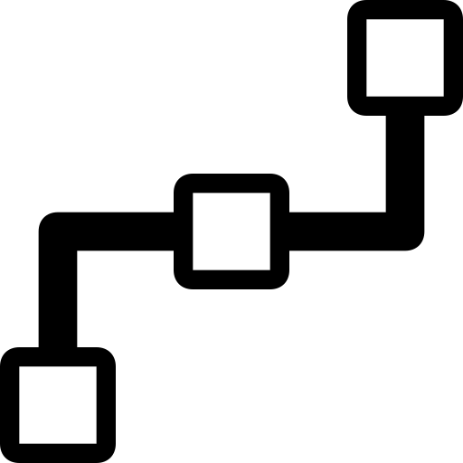 Boolean, connection, electronics, technology icon