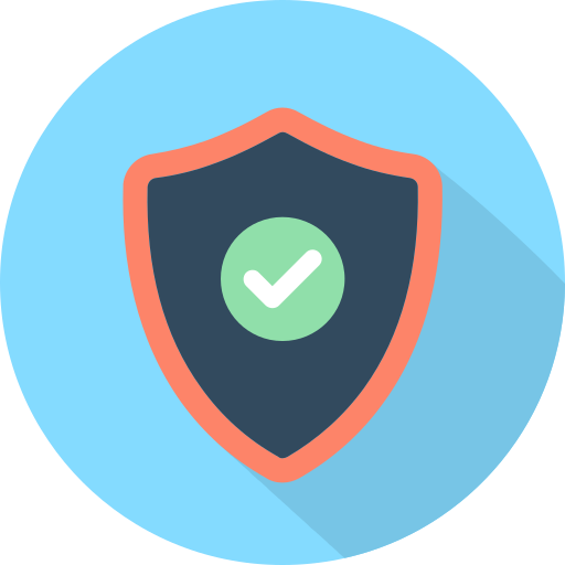 Check, protection, security, shield icon