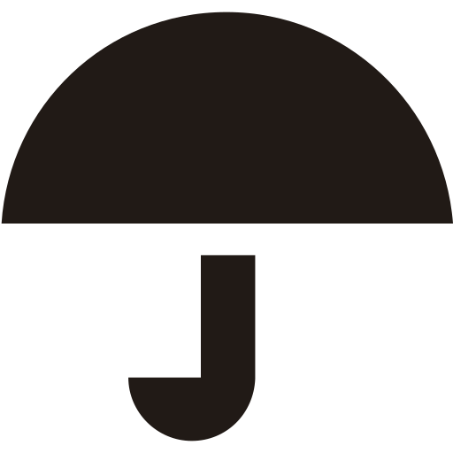 Forecast, shield, umbrella, weather icon