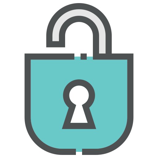 Lock, protection, safety, secure, security, shield, unlock icon