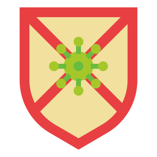 Protection, safety, shield, virus icon