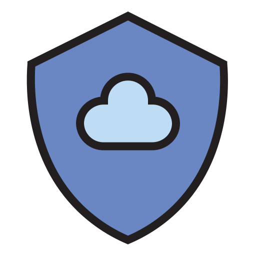 Cloud, lock, protection, safety, secure, security, shield icon