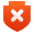 Shield, protect, off icon