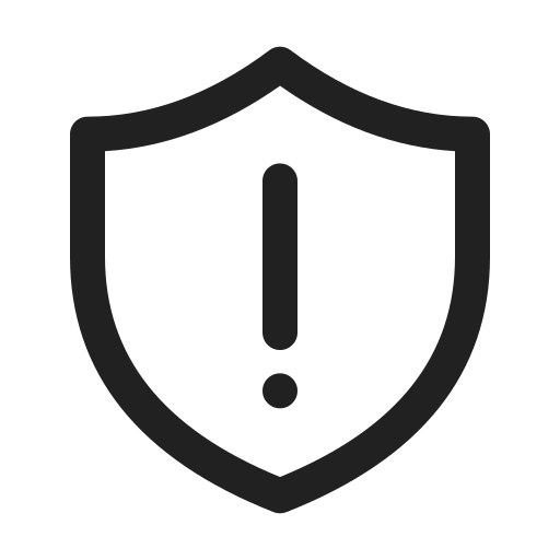 Ic, fluent, shield, error, regular icon