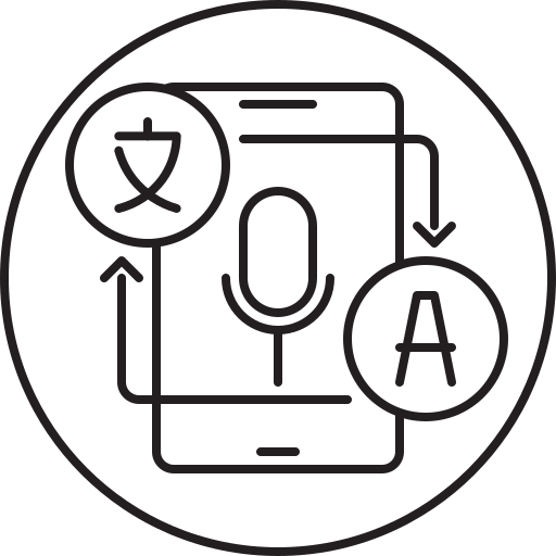 Smartphone, translate, mobile, phone icon