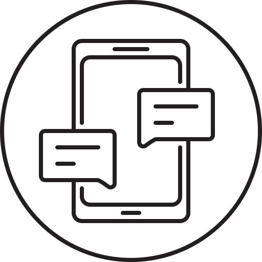 Chating, smartphone, mobile, phone icon