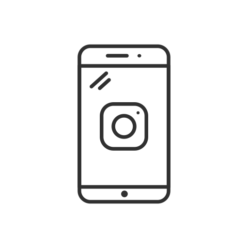 Instagram, logo, mobile, phone icon