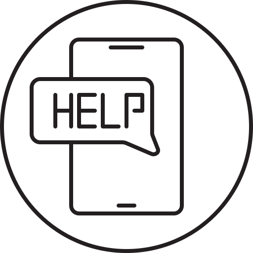 Help, mobile, smartphone, device icon