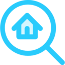 house,real estate,property,home,construction,magnifying glass,search,buildings,loupe,shapes and symbols ok 