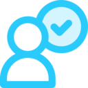 interface,avatar,man,user,people,checked,check mark,check,shapes and symbols ok 