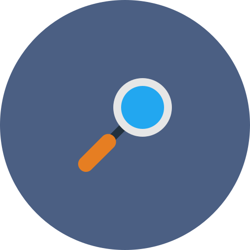 Search, explore, glass, magnifier, web, zoom icon