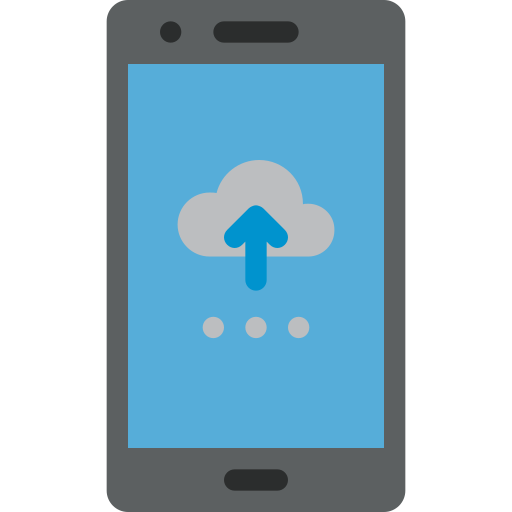 Cloud, mobile, phone, data, network, smartphone icon