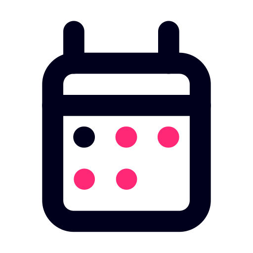 Calendar, mobile, ui, ux, web icon