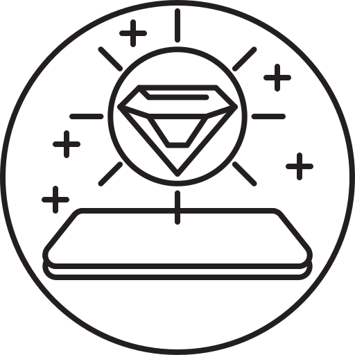 Diamond, mobile, smartphone icon