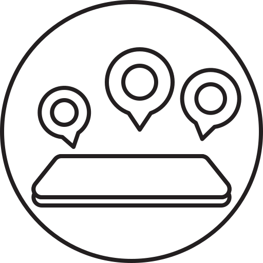 Location, smartphone, mobile, navigation icon