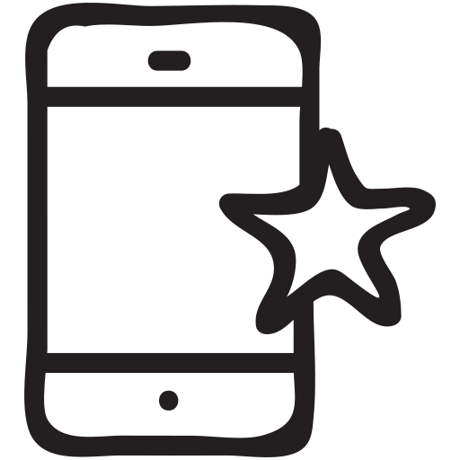 Cell, device, favourite, iphone, mobile, smartphone, star icon