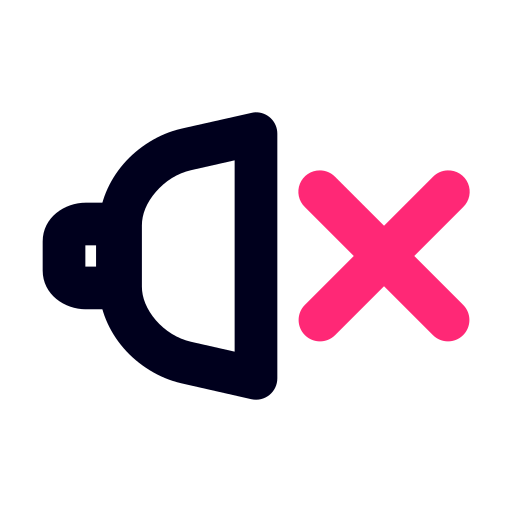 Mobile, mute, ui, ux, web icon