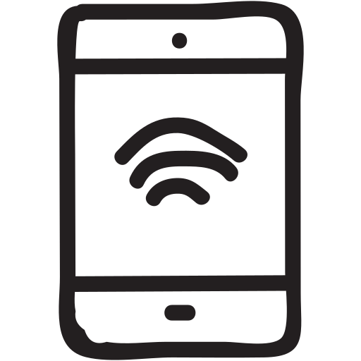 Connection, device, mobile, signals, tablet, wifi, wireless icon