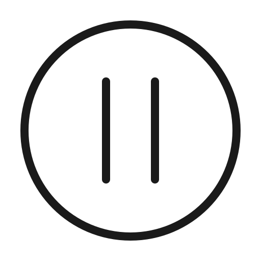 App, interface, mobile, pause, ui, web, website icon