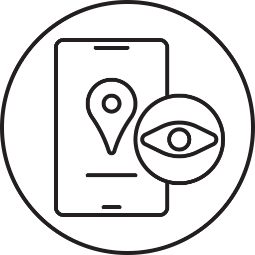 Location, smartphone, mobile, navigation icon