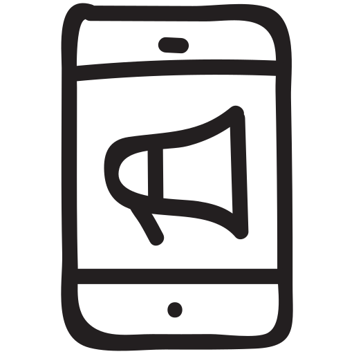 Annoucement, business, finance, marketing, promotion, smartphone, technology icon