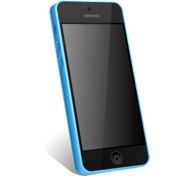 Blue, iphone icon