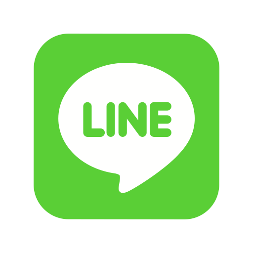 Call, contact, line, logo, media, message, social icon