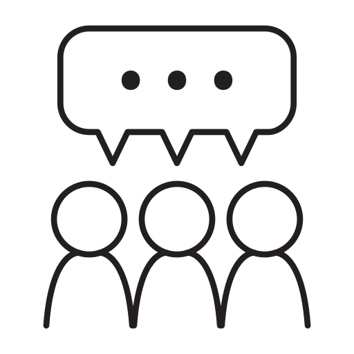 Conference, meeting, discussion, brainstorm, communication icon