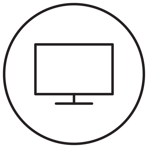 Computer, desktop, hardware, laptop, pc, screen, tv icon