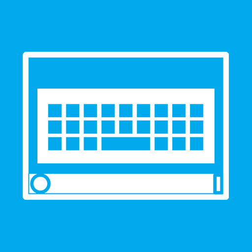 Screen, keyboard, on icon