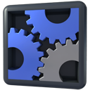 Execute, gears, panel, settings, utilities icon