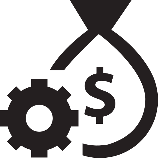 Cash, currency, custom, dollar, money, prices, settings icon
