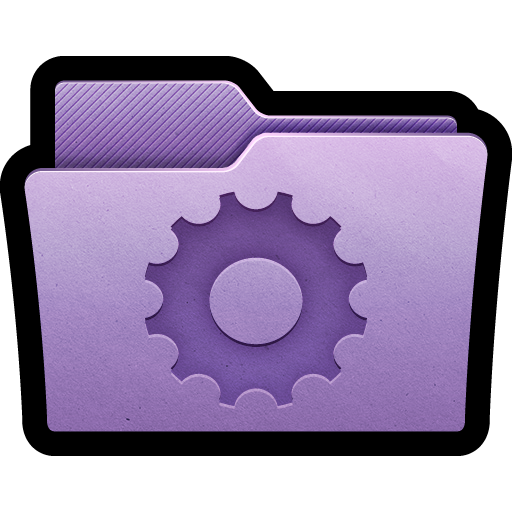 Folder, gear, mac, settings, smart, configuration, preferences icon