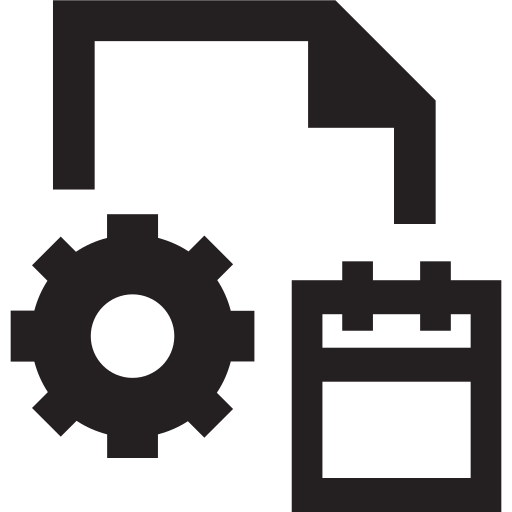 Availability, custom, data, information, item, settings, time icon