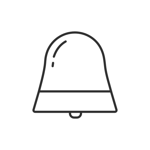 Message, notification, settings, bell icon