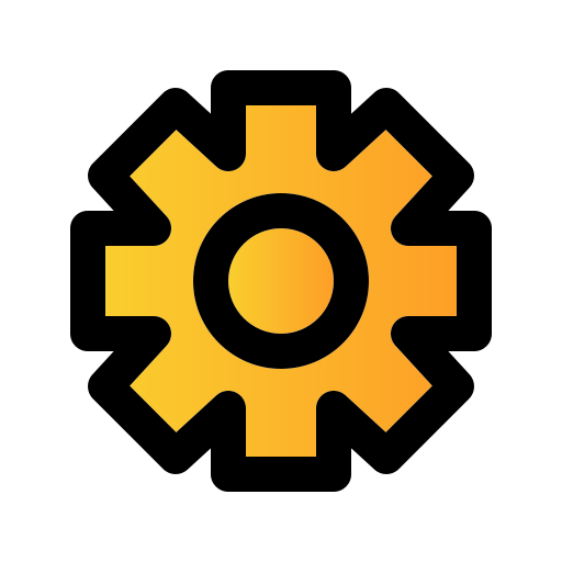 Business, filled, line, management, settings icon