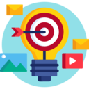 business,multimedia,center,seo and web,miscellaneous,target,arrow,marketing,communications,idea,commerce,light bulb,strategy,targeting,diana,nailed
