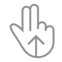 Swipe,Up,Fingers,Two ok 