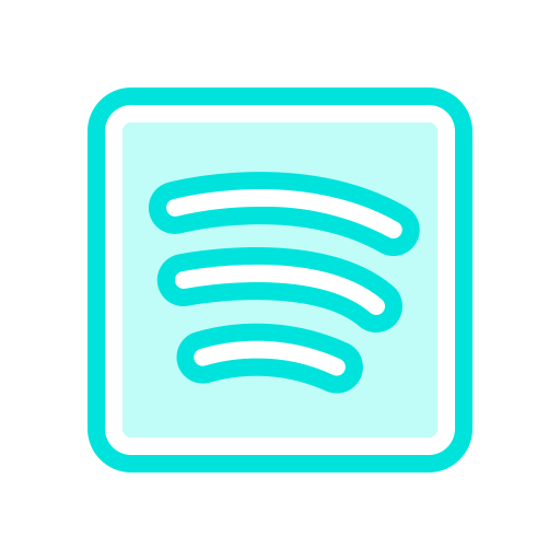 Internet, media, mobile, network, social, spotify, web icon