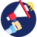 megaphone,marketing,communications,communication,promotion,shout,bullhorn,protest,announcer,loudspeaker,announcement,online community
