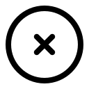 Button,Circle,Delete,Essentials,Round,Ui,X
