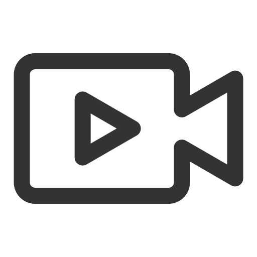 Basic, outline, recorder, ui, video icon