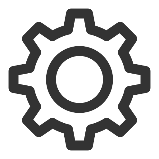 Basic, gear, options, outline, setting, ui icon