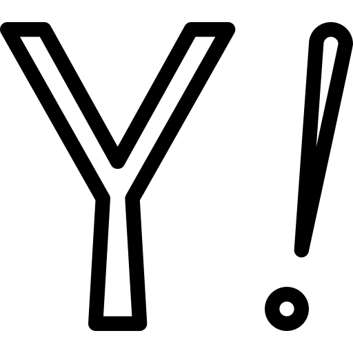 Yahoo, email, line-icon, mail, social, web icon