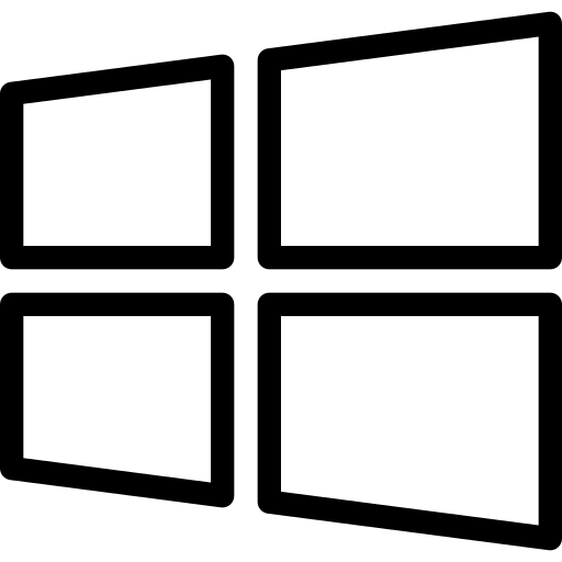 Windows, browser, line-icon, logos, media, web icon