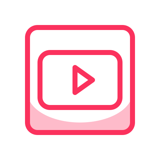 Internet, media, mobile, network, social, web, youtube icon