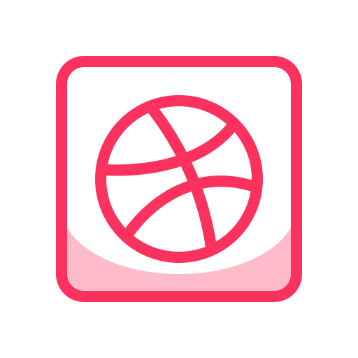 Dribbble, internet, media, mobile, network, social, web icon